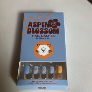 Aspen Blossom Nail Dashes by Red Aspen - Blue and Orange